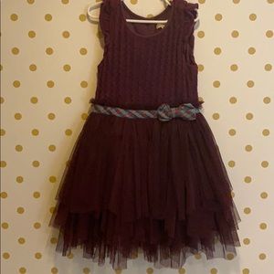 Matilda Jane Tulle Ruffle Sweater Dress